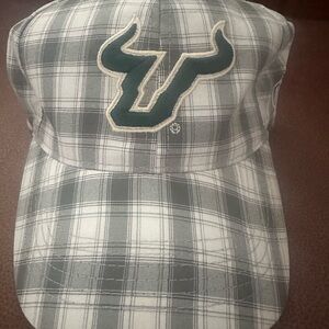 Plaid Cap with USF Bull Logo